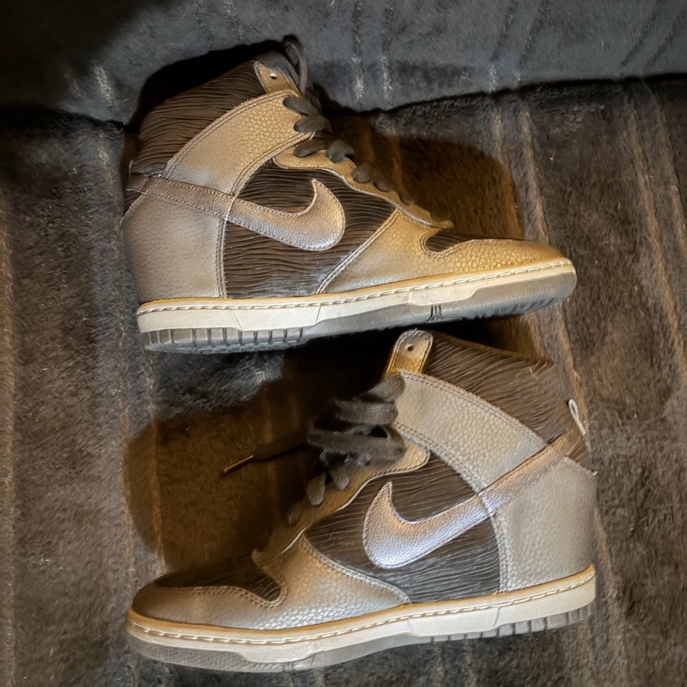 Nike Ski High Dunk Wedges - Black and Gray S9.5W